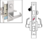 Show details for Cal Royal WI8453 SE US26D Heavy Duty Grade 1, Wide Escutcheon Entrance Mortise Lockset - Satin Chrome WI8453 SE